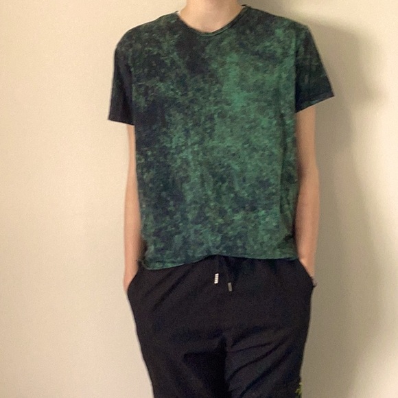 Green tie-dye, Rock&Rose medium sized tshirt - Picture 1 of 2